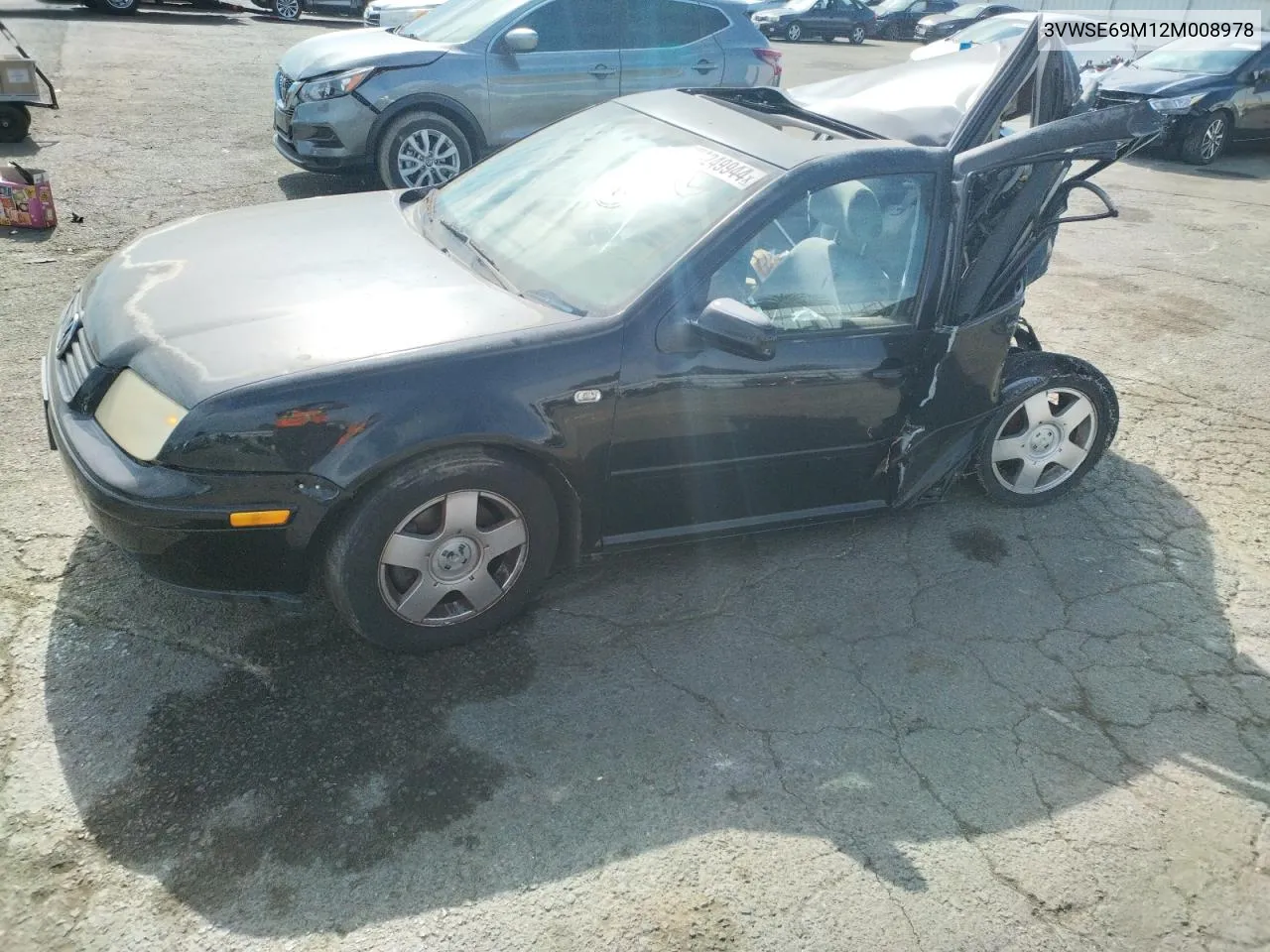 2002 Volkswagen Jetta Gls VIN: 3VWSE69M12M008978 Lot: 74249944