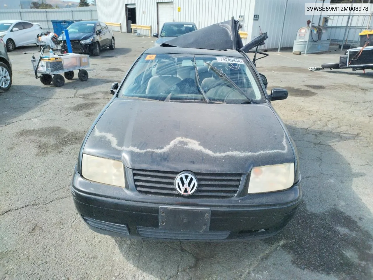 2002 Volkswagen Jetta Gls VIN: 3VWSE69M12M008978 Lot: 74249944