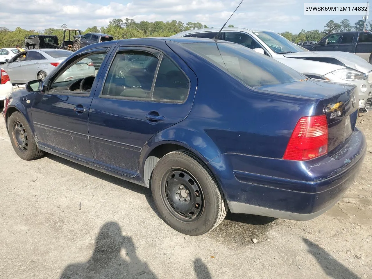 2002 Volkswagen Jetta Gls VIN: 3VWSK69M12M174832 Lot: 79504344