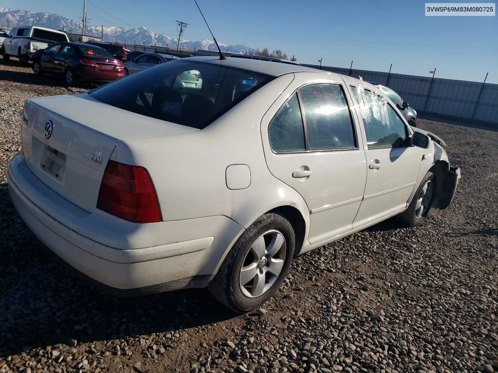 2003 Volkswagen Jetta Gls Tdi VIN: 3VWSP69M83M080725 Lot: 46951054