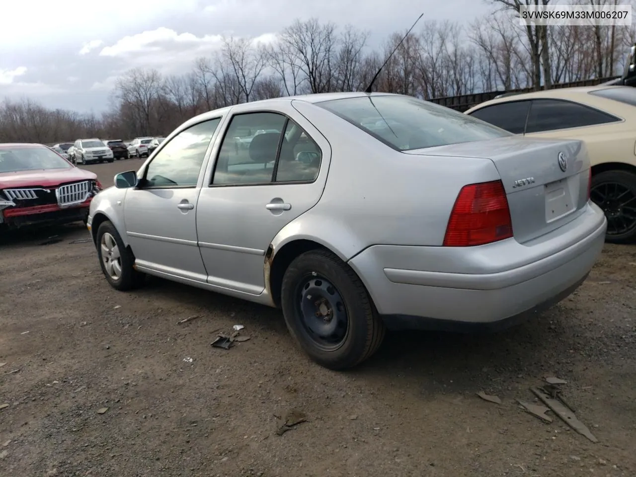 2003 Volkswagen Jetta Gls VIN: 3VWSK69M33M006207 Lot: 47651584