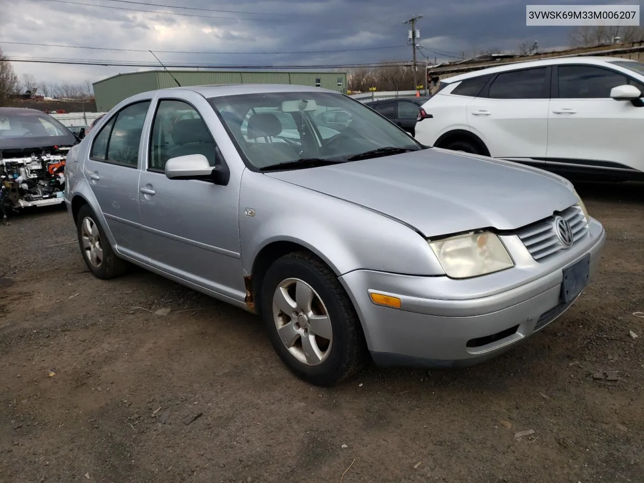 2003 Volkswagen Jetta Gls VIN: 3VWSK69M33M006207 Lot: 47651584