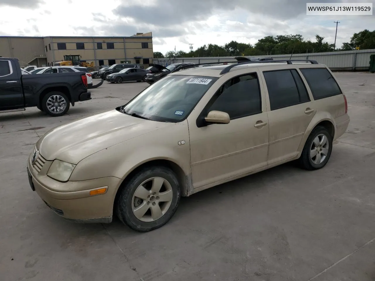 2003 Volkswagen Jetta Gls Tdi VIN: WVWSP61J13W119529 Lot: 58711944