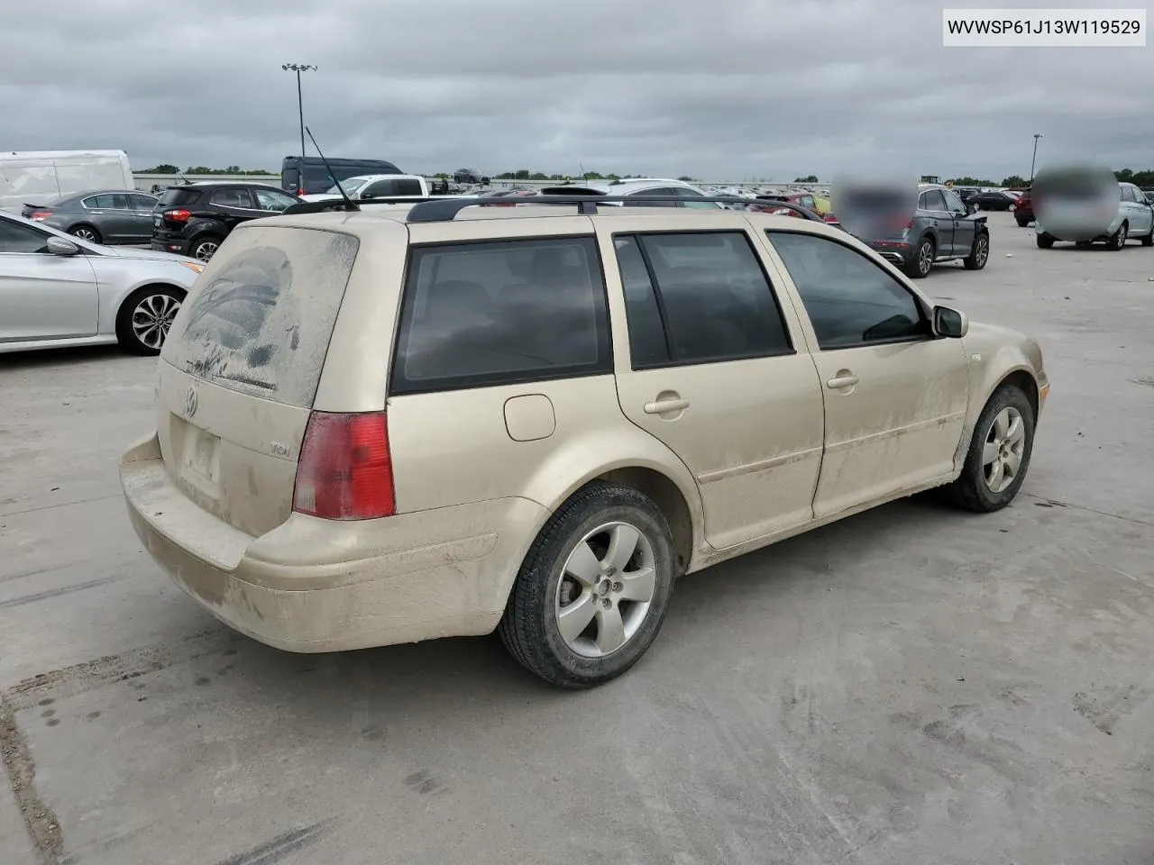 2003 Volkswagen Jetta Gls Tdi VIN: WVWSP61J13W119529 Lot: 58711944