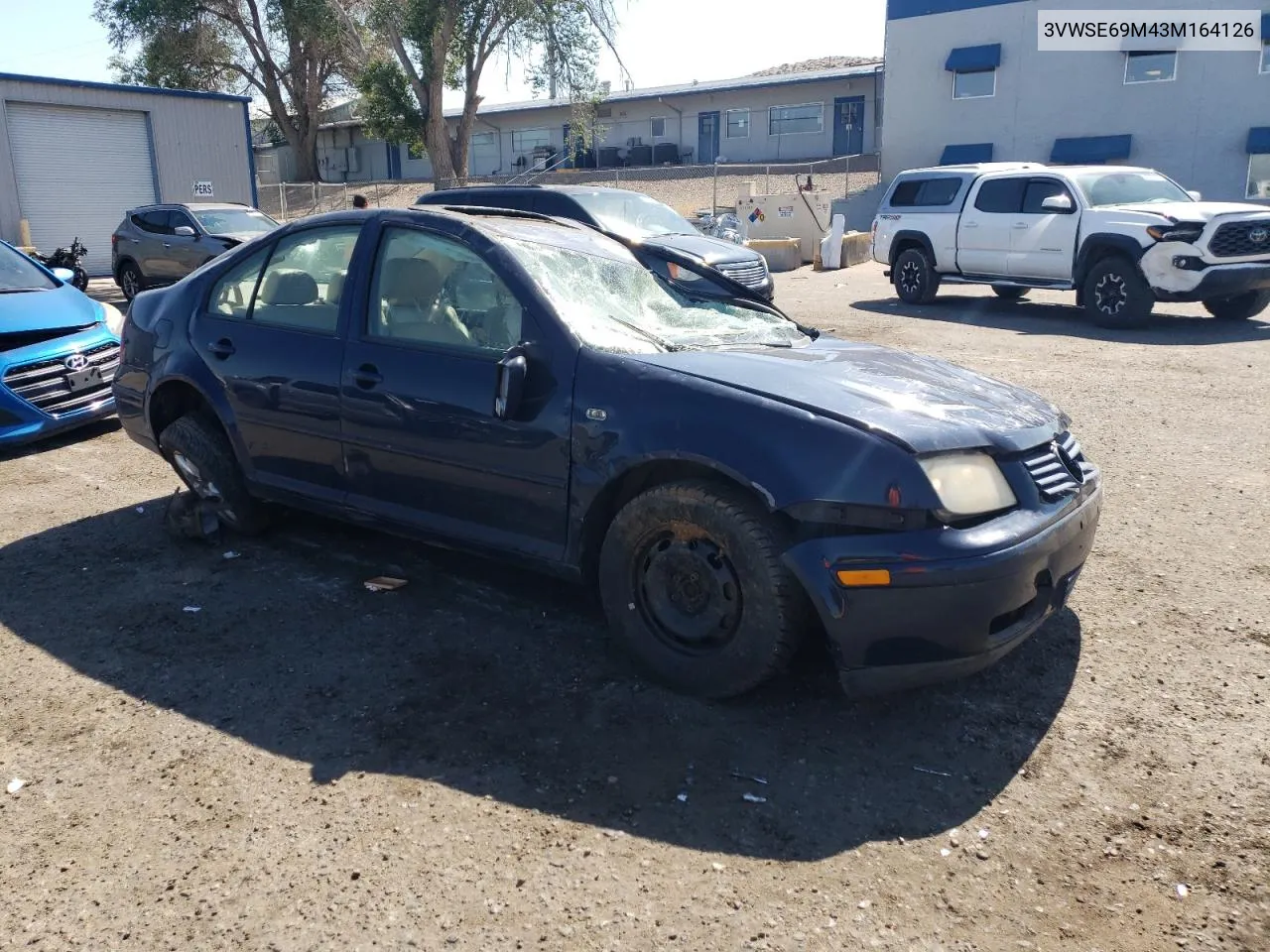 2003 Volkswagen Jetta Gls VIN: 3VWSE69M43M164126 Lot: 62450504