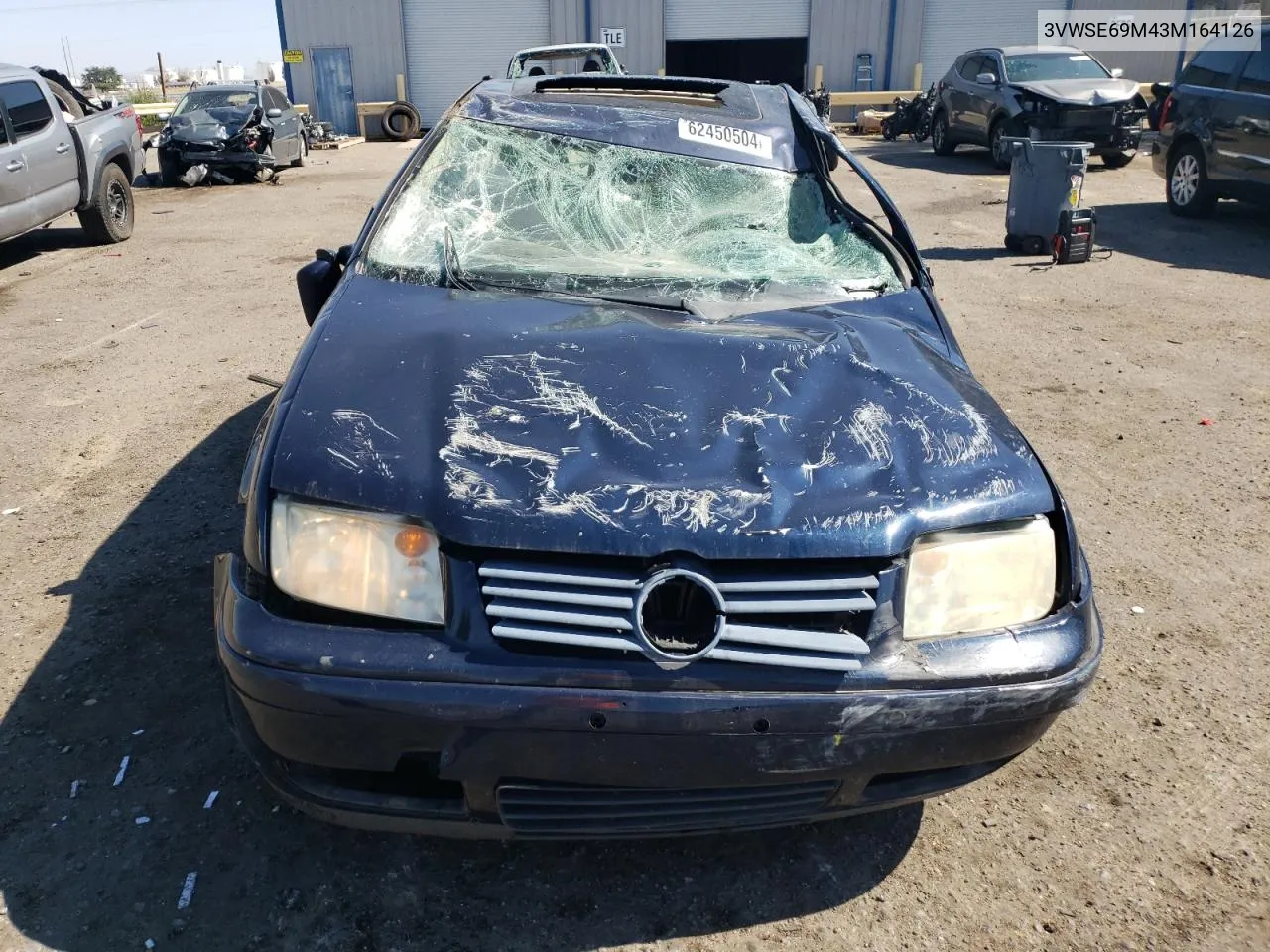 2003 Volkswagen Jetta Gls VIN: 3VWSE69M43M164126 Lot: 62450504