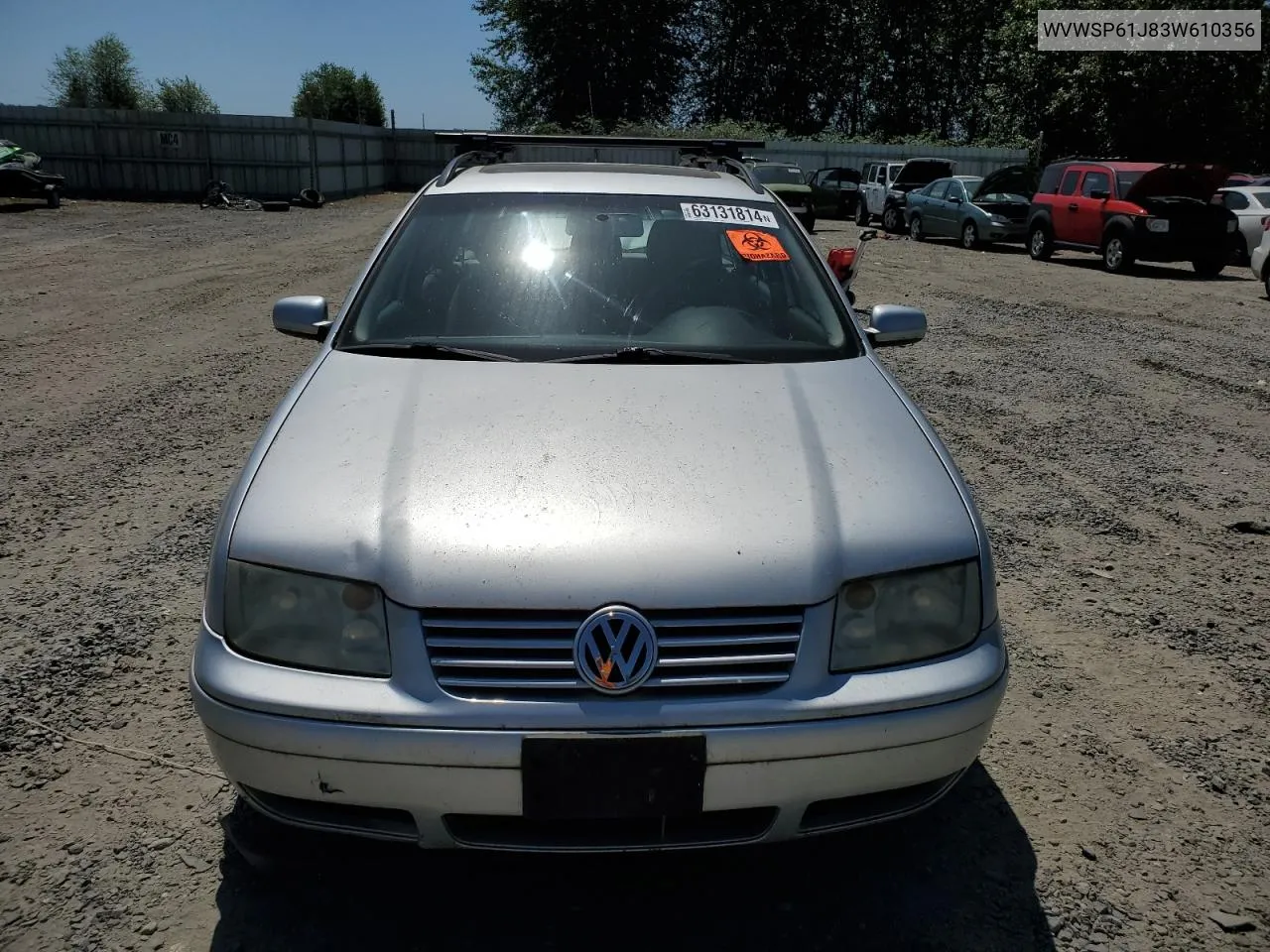 2003 Volkswagen Jetta Gls Tdi VIN: WVWSP61J83W610356 Lot: 63131814