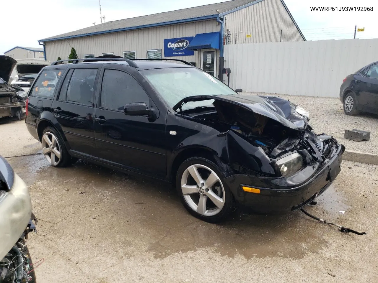 2003 Volkswagen Jetta Gl Tdi VIN: WVWRP61J93W192968 Lot: 63343544