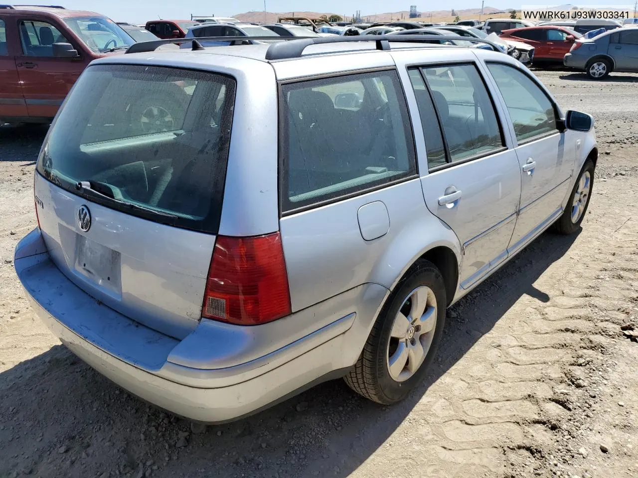 2003 Volkswagen Jetta Gl VIN: WVWRK61J93W303341 Lot: 64846674