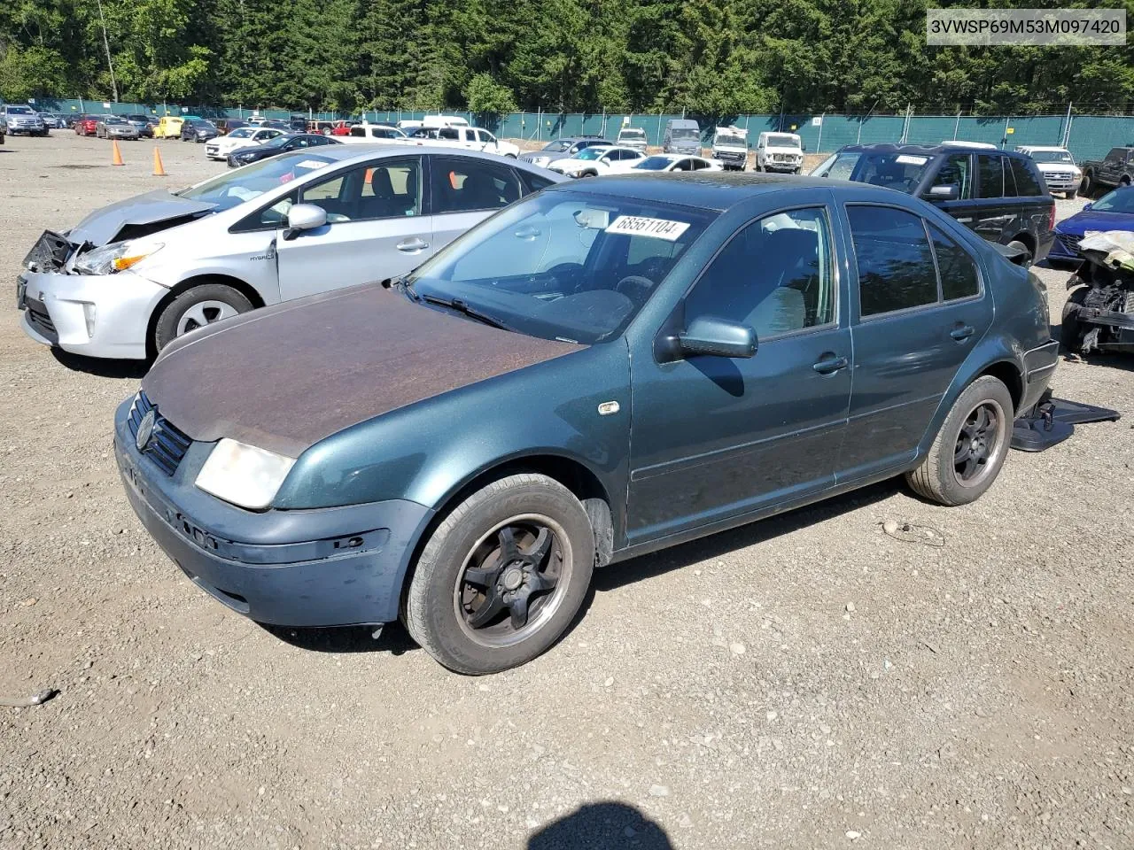 3VWSP69M53M097420 2003 Volkswagen Jetta Gls Tdi