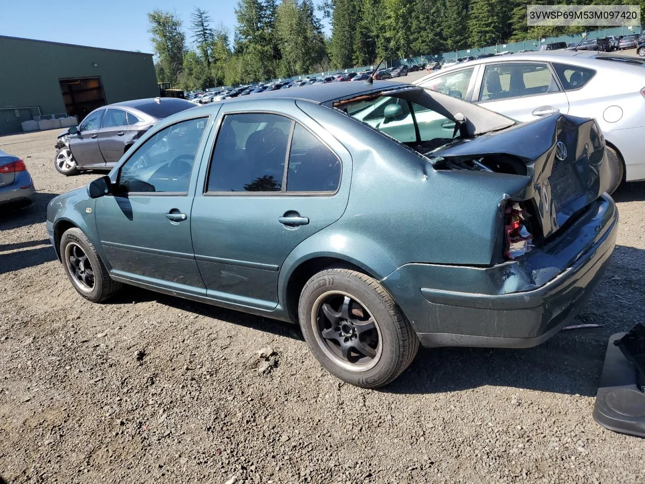 2003 Volkswagen Jetta Gls Tdi VIN: 3VWSP69M53M097420 Lot: 68561104