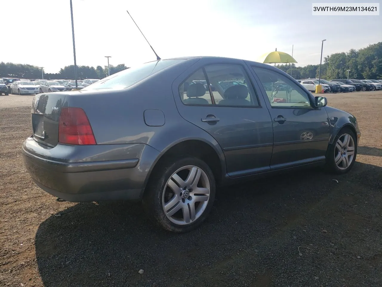 2003 Volkswagen Jetta Glx VIN: 3VWTH69M23M134621 Lot: 69747374