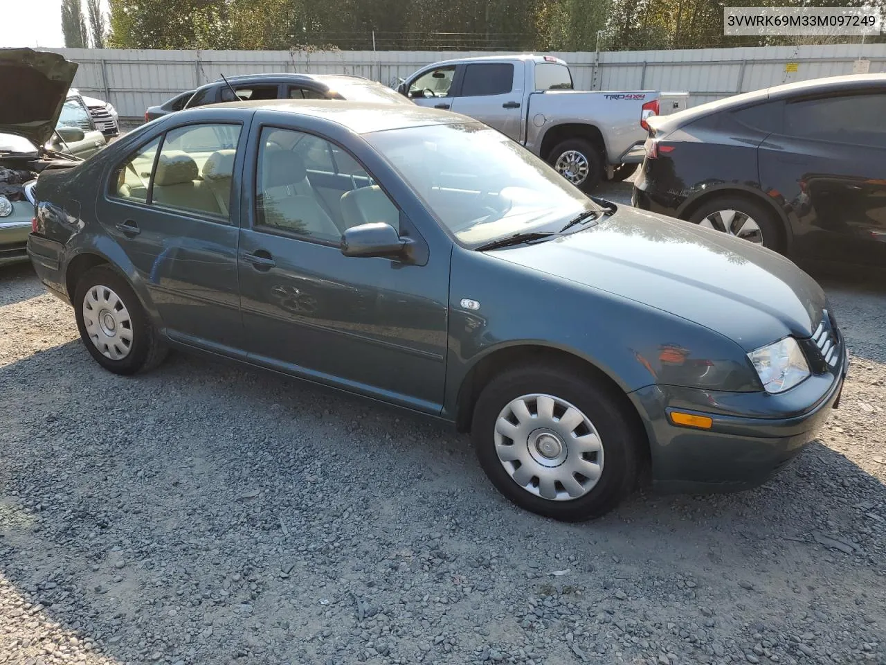 2003 Volkswagen Jetta Gl VIN: 3VWRK69M33M097249 Lot: 70508274