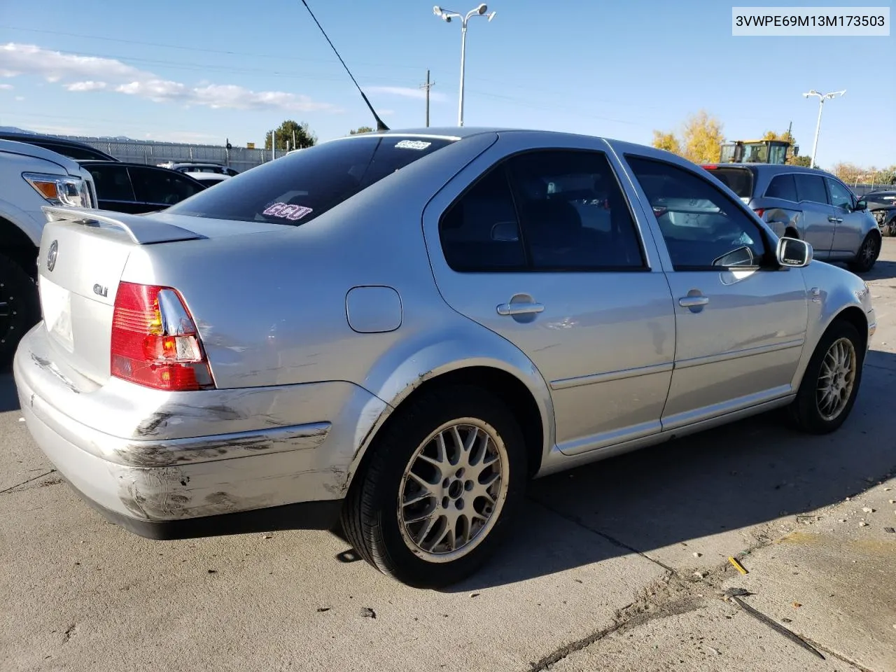 2003 Volkswagen Jetta Wolfsburg VIN: 3VWPE69M13M173503 Lot: 78755244