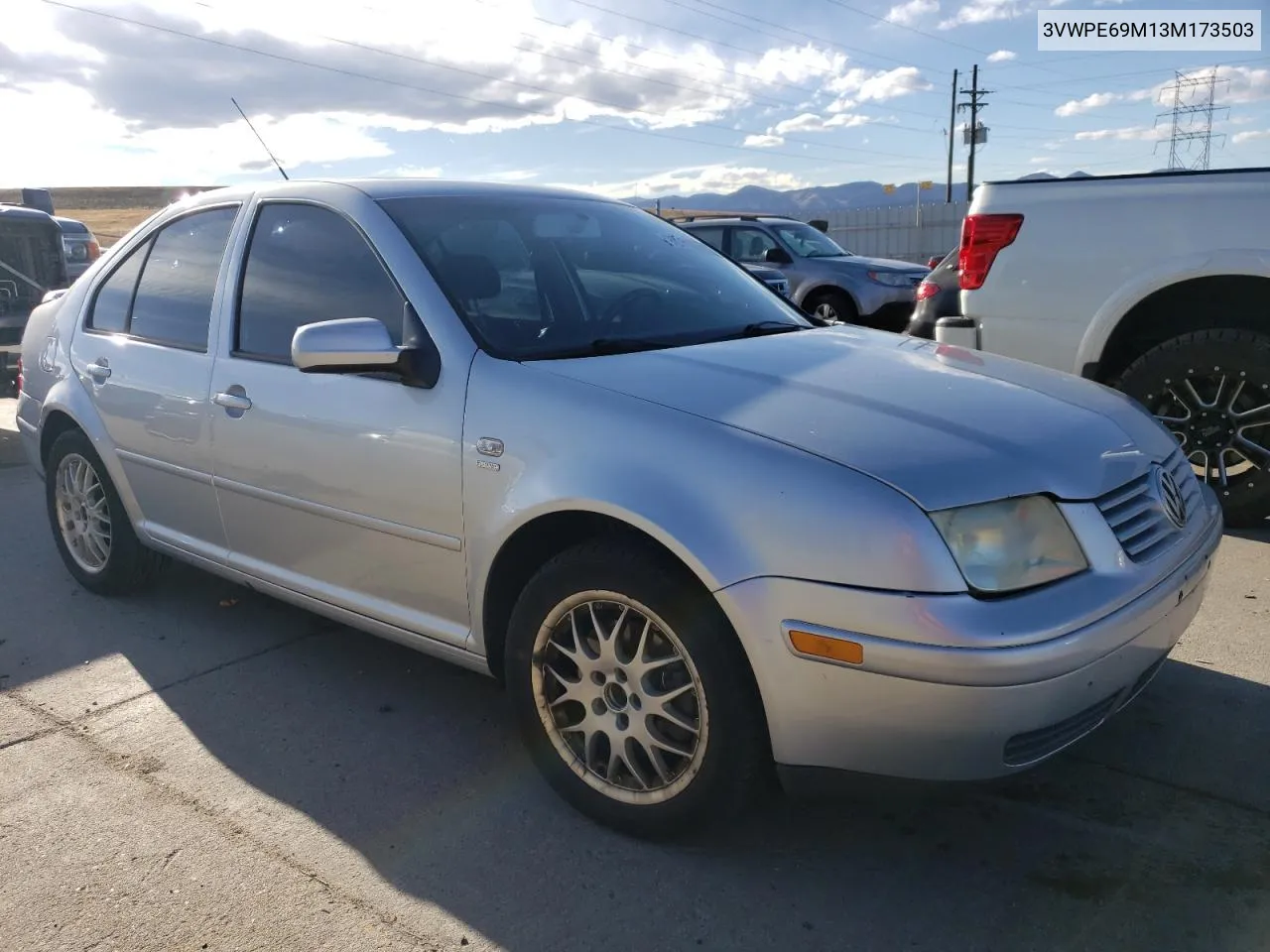 2003 Volkswagen Jetta Wolfsburg VIN: 3VWPE69M13M173503 Lot: 78755244