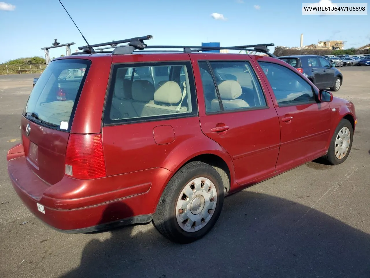 WVWRL61J64W106898 2004 Volkswagen Jetta Gl