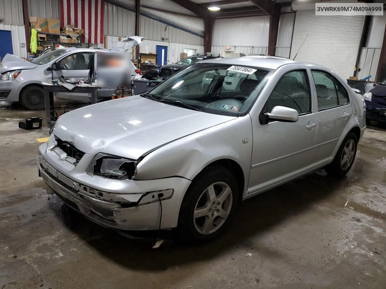 2004 Volkswagen Jetta Gl VIN: 3VWRK69M74M094999 Lot: 78507864