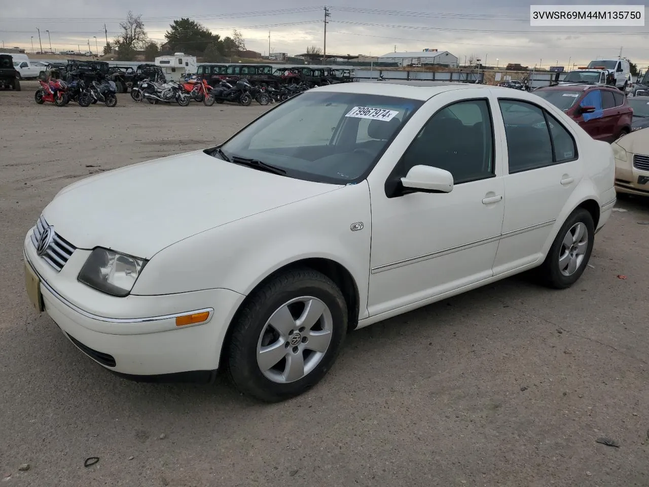 2004 Volkswagen Jetta Gls Tdi VIN: 3VWSR69M44M135750 Lot: 79967974