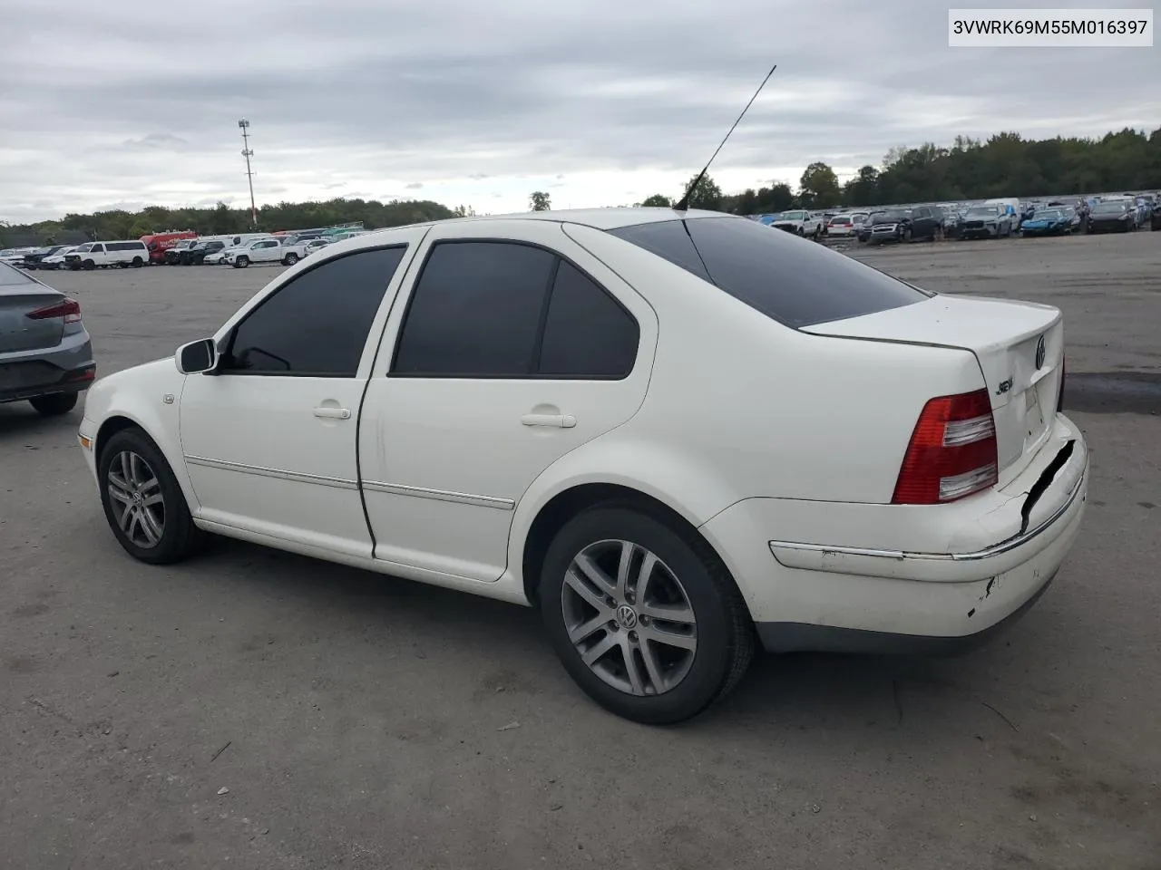 2005 Volkswagen Jetta Gl VIN: 3VWRK69M55M016397 Lot: 73049244