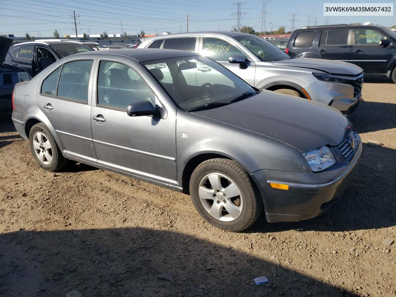 2005 Volkswagen Jetta Gls VIN: 3VWSK69M35M067432 Lot: 73270494