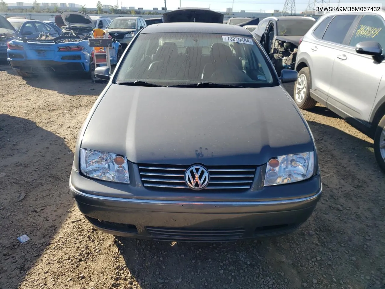 2005 Volkswagen Jetta Gls VIN: 3VWSK69M35M067432 Lot: 73270494