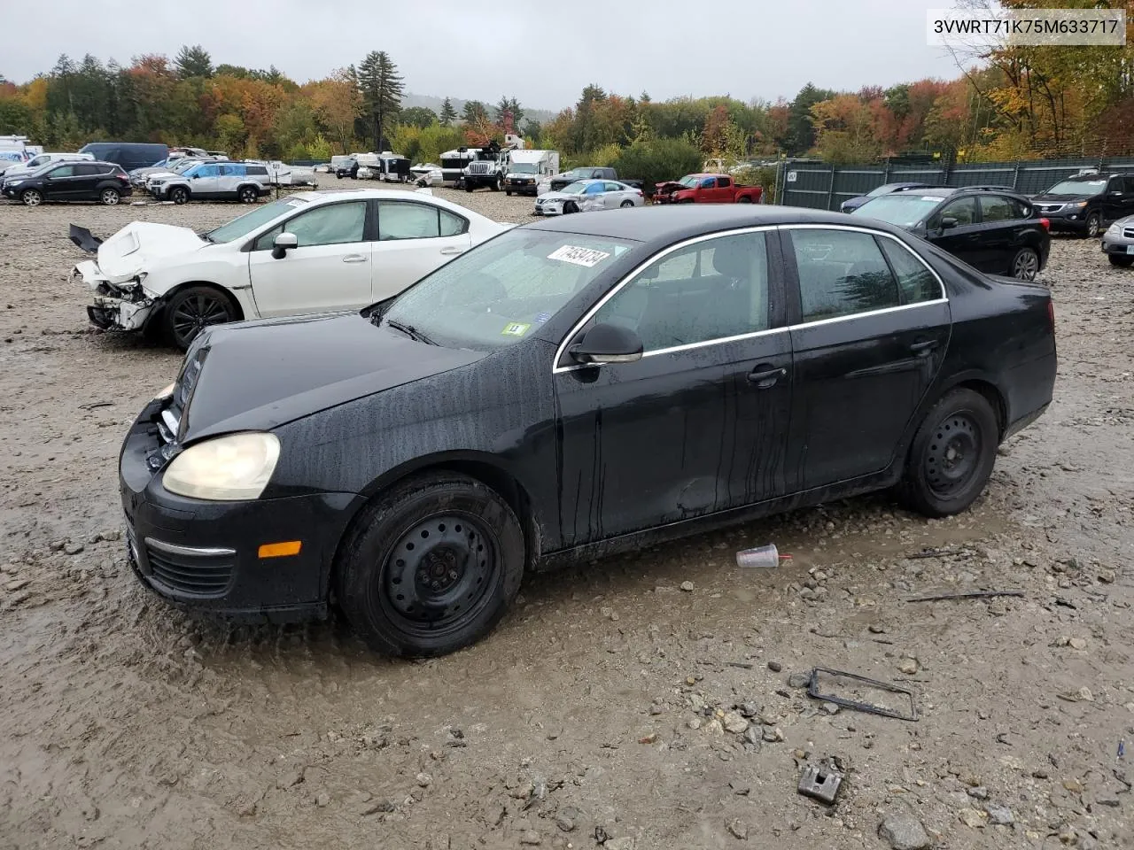 2005 Volkswagen New Jetta Tdi VIN: 3VWRT71K75M633717 Lot: 74534734