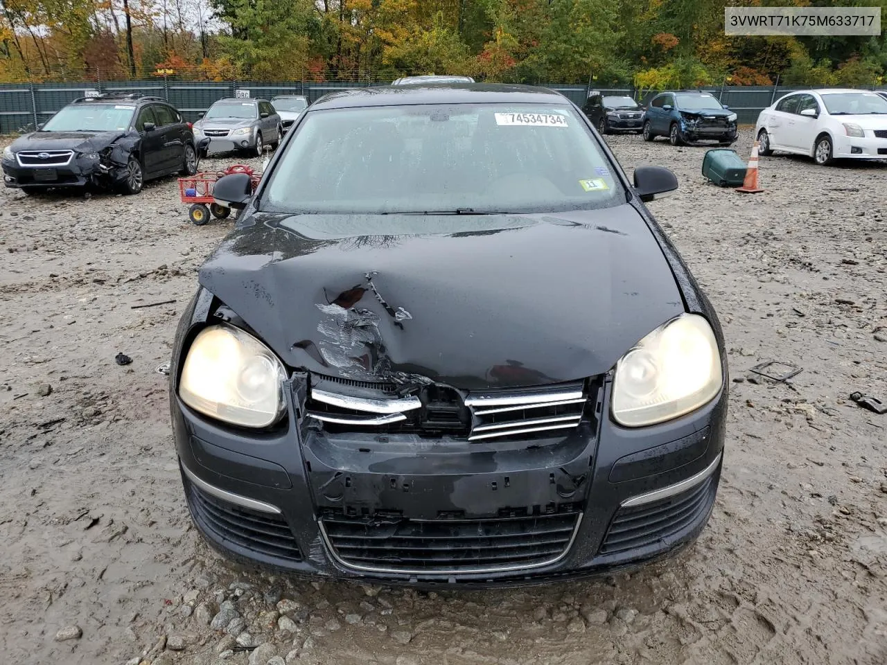 2005 Volkswagen New Jetta Tdi VIN: 3VWRT71K75M633717 Lot: 74534734