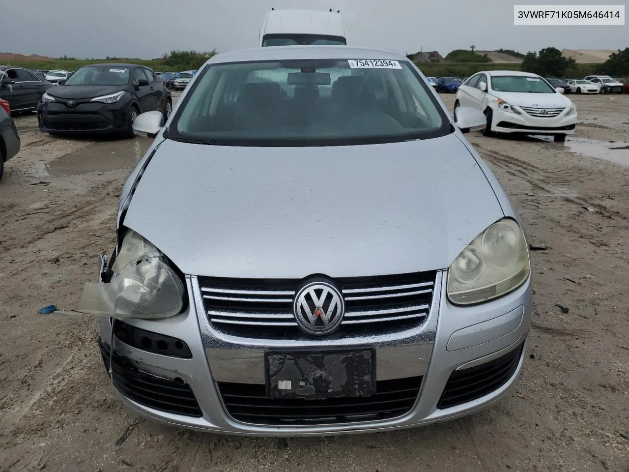 2005 Volkswagen New Jetta 2.5 VIN: 3VWRF71K05M646414 Lot: 75412394