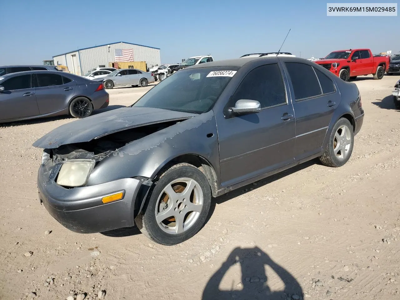 2005 Volkswagen Jetta Gl VIN: 3VWRK69M15M029485 Lot: 76056274