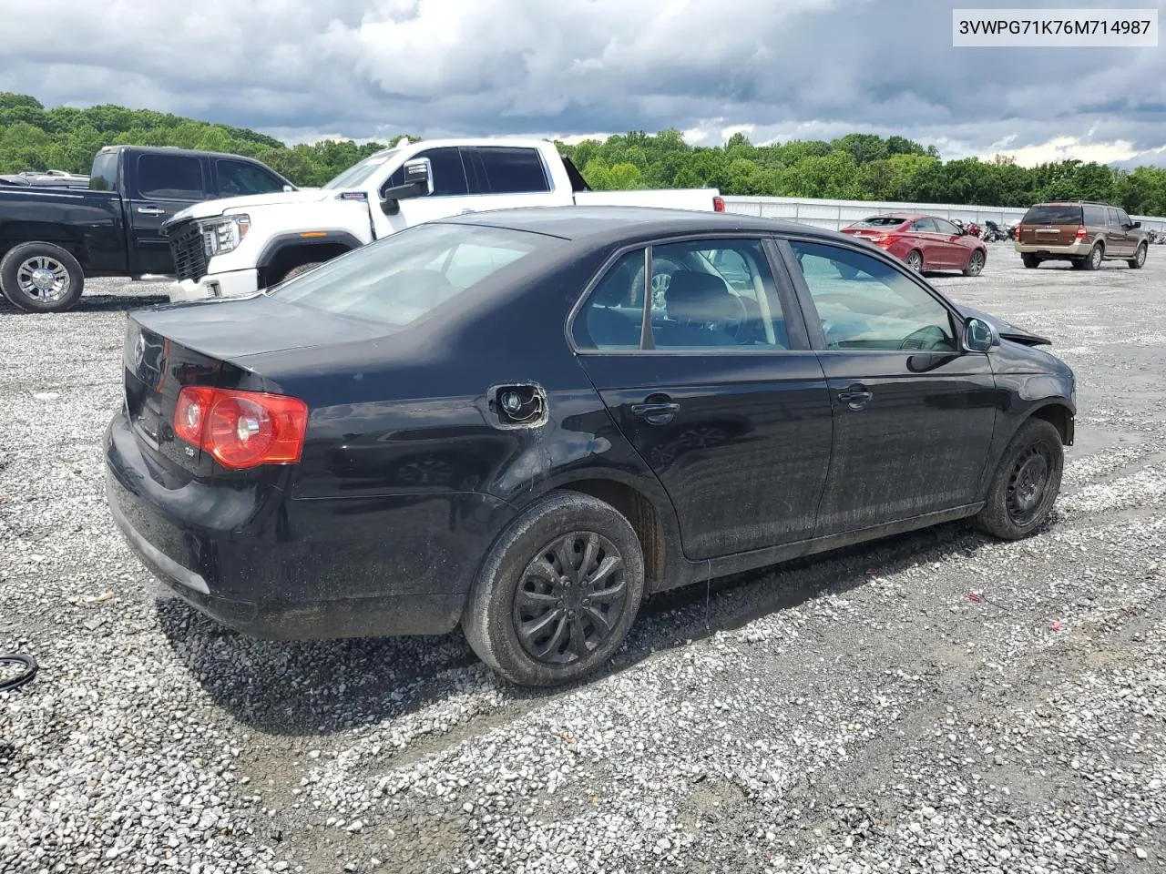 2006 Volkswagen Jetta Value VIN: 3VWPG71K76M714987 Lot: 54313064