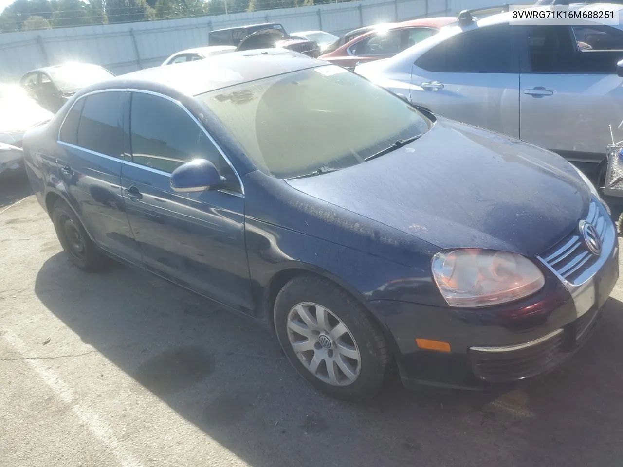 2006 Volkswagen Jetta 2.5 VIN: 3VWRG71K16M688251 Lot: 64874314