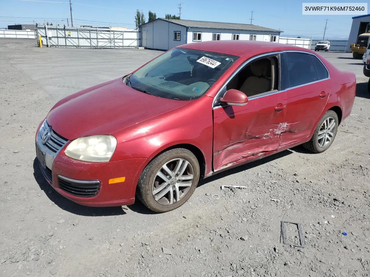 2006 Volkswagen Jetta 2.5 VIN: 3VWRF71K96M752460 Lot: 69676344