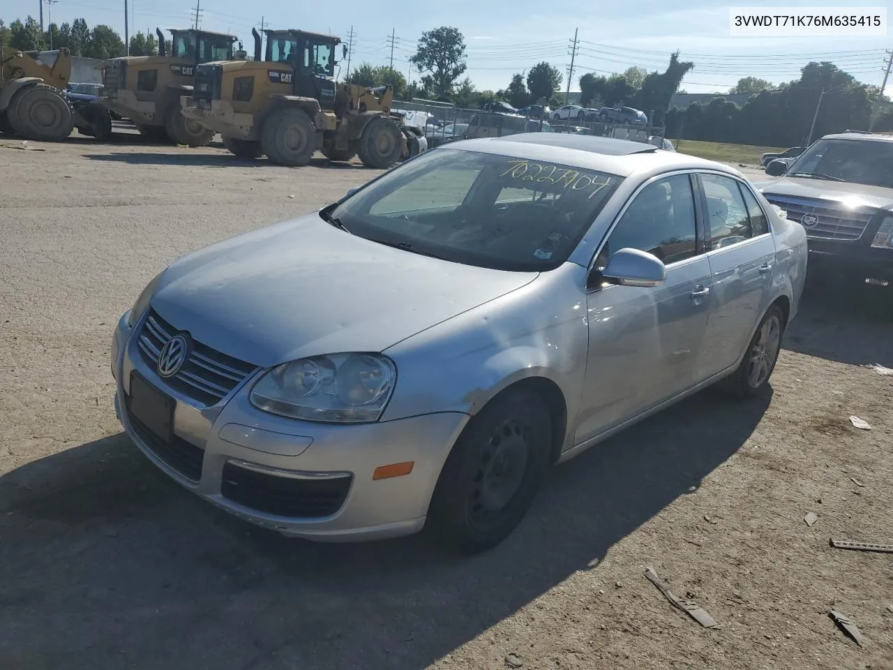 2006 Volkswagen Jetta Tdi Option Package 2 VIN: 3VWDT71K76M635415 Lot: 70227904