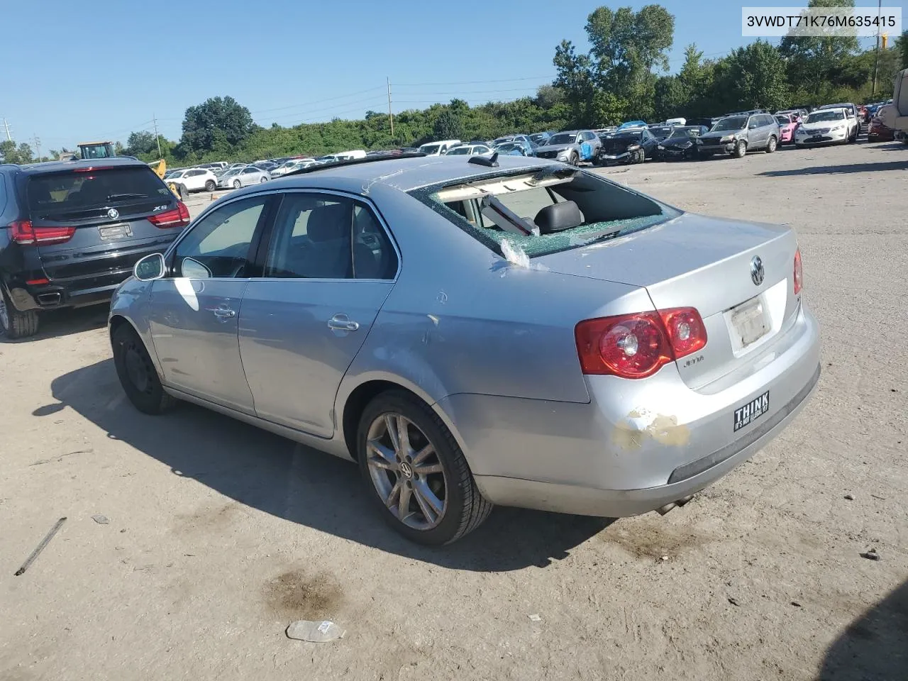 2006 Volkswagen Jetta Tdi Option Package 2 VIN: 3VWDT71K76M635415 Lot: 70227904