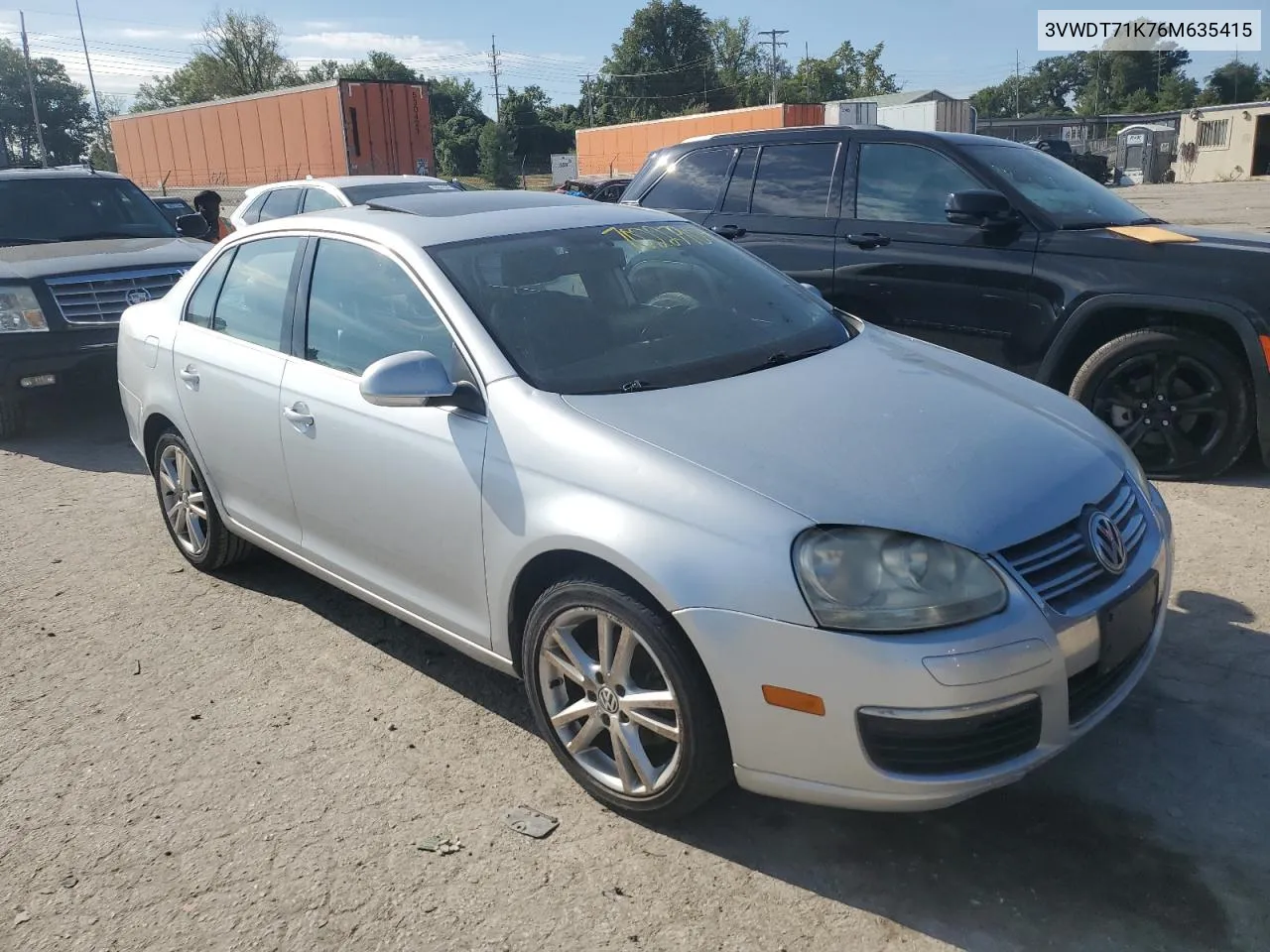 2006 Volkswagen Jetta Tdi Option Package 2 VIN: 3VWDT71K76M635415 Lot: 70227904