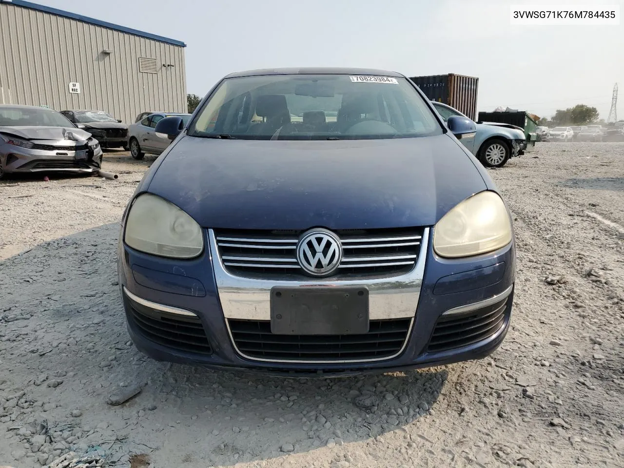 2006 Volkswagen Jetta 2.5 Option Package 1 VIN: 3VWSG71K76M784435 Lot: 70823984