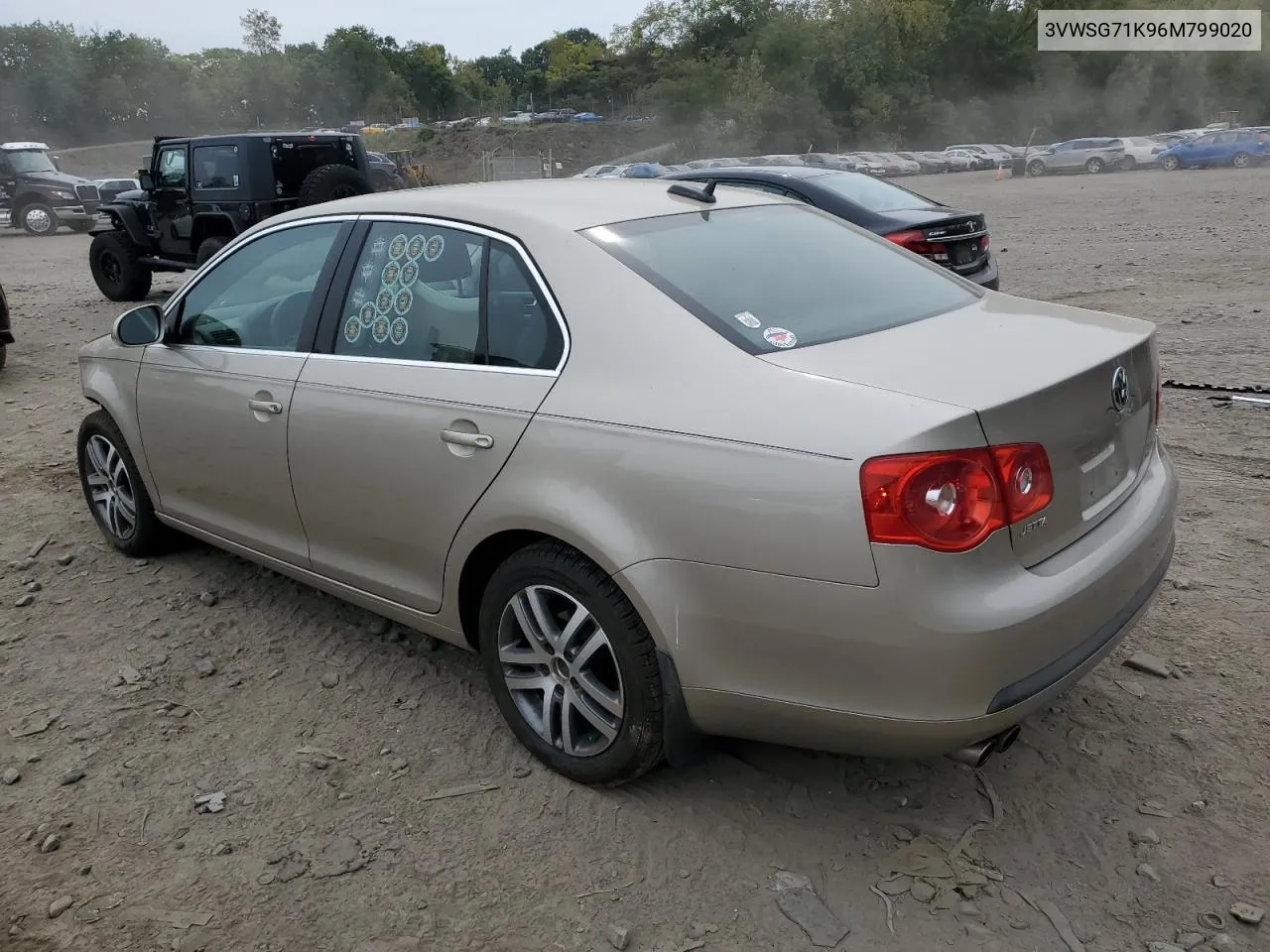 2006 Volkswagen Jetta 2.5 Option Package 1 VIN: 3VWSG71K96M799020 Lot: 71762434