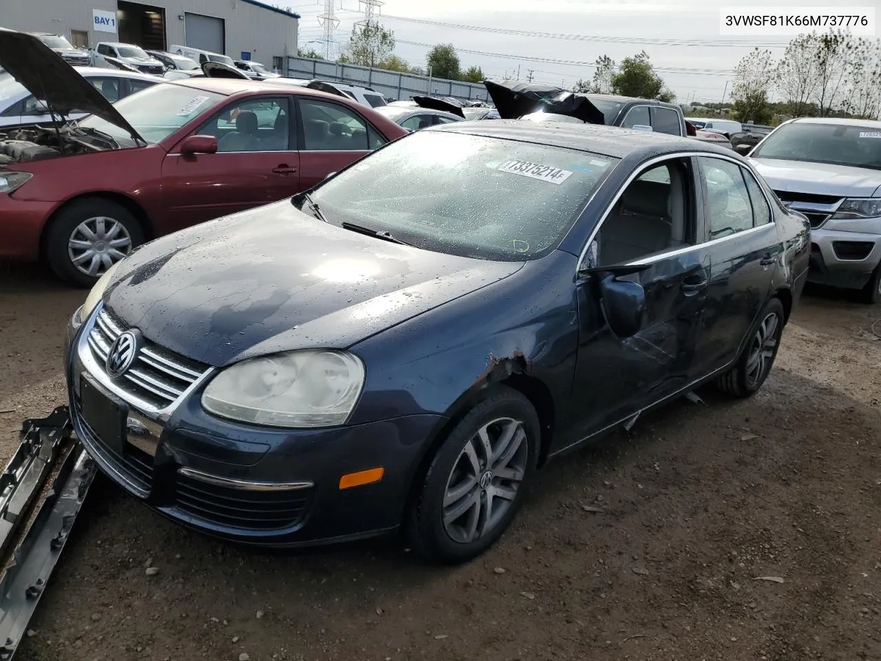 2006 Volkswagen Jetta 2.5 Option Package 1 VIN: 3VWSF81K66M737776 Lot: 73375214