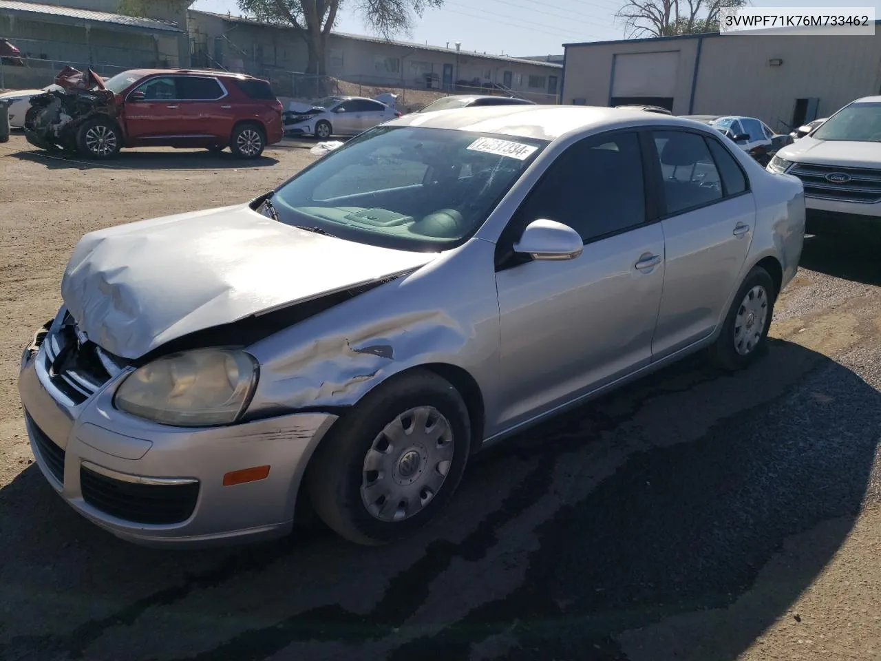 2006 Volkswagen Jetta Value VIN: 3VWPF71K76M733462 Lot: 74237334