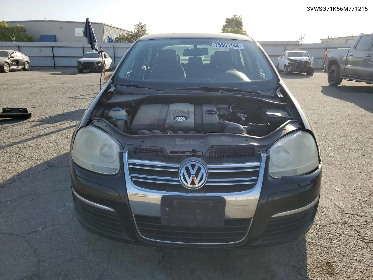 2006 Volkswagen Jetta 2.5 Option Package 1 VIN: 3VWSG71K56M771215 Lot: 75503144