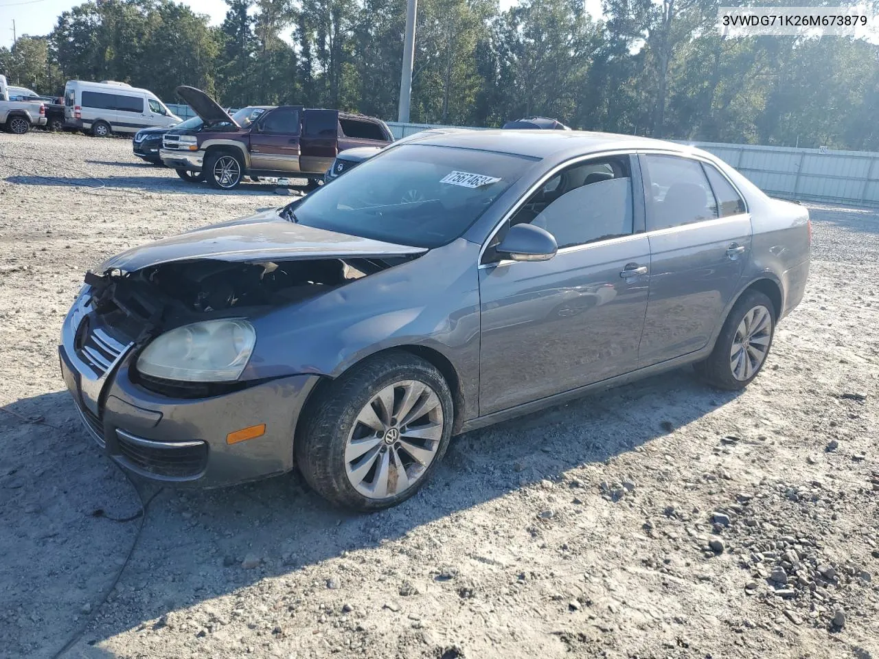 2006 Volkswagen Jetta 2.5 Option Package 2 VIN: 3VWDG71K26M673879 Lot: 75674634