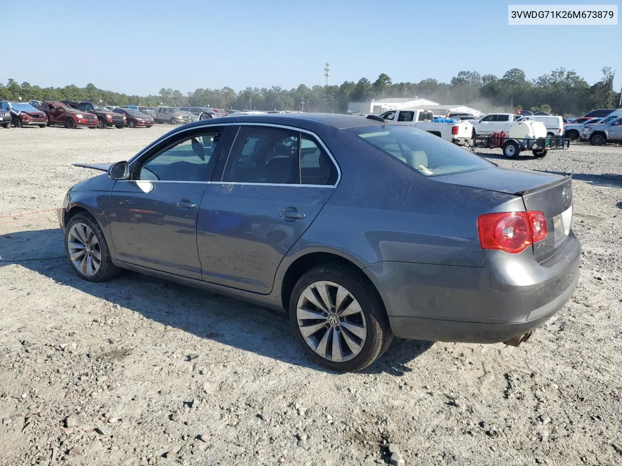 2006 Volkswagen Jetta 2.5 Option Package 2 VIN: 3VWDG71K26M673879 Lot: 75674634