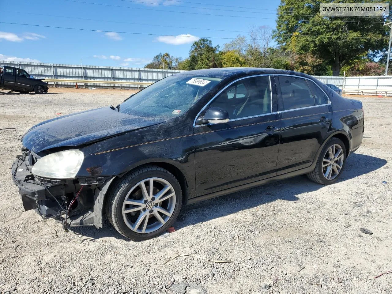 2006 Volkswagen Jetta Tdi Option Package 1 VIN: 3VWST71K76M051197 Lot: 75989654