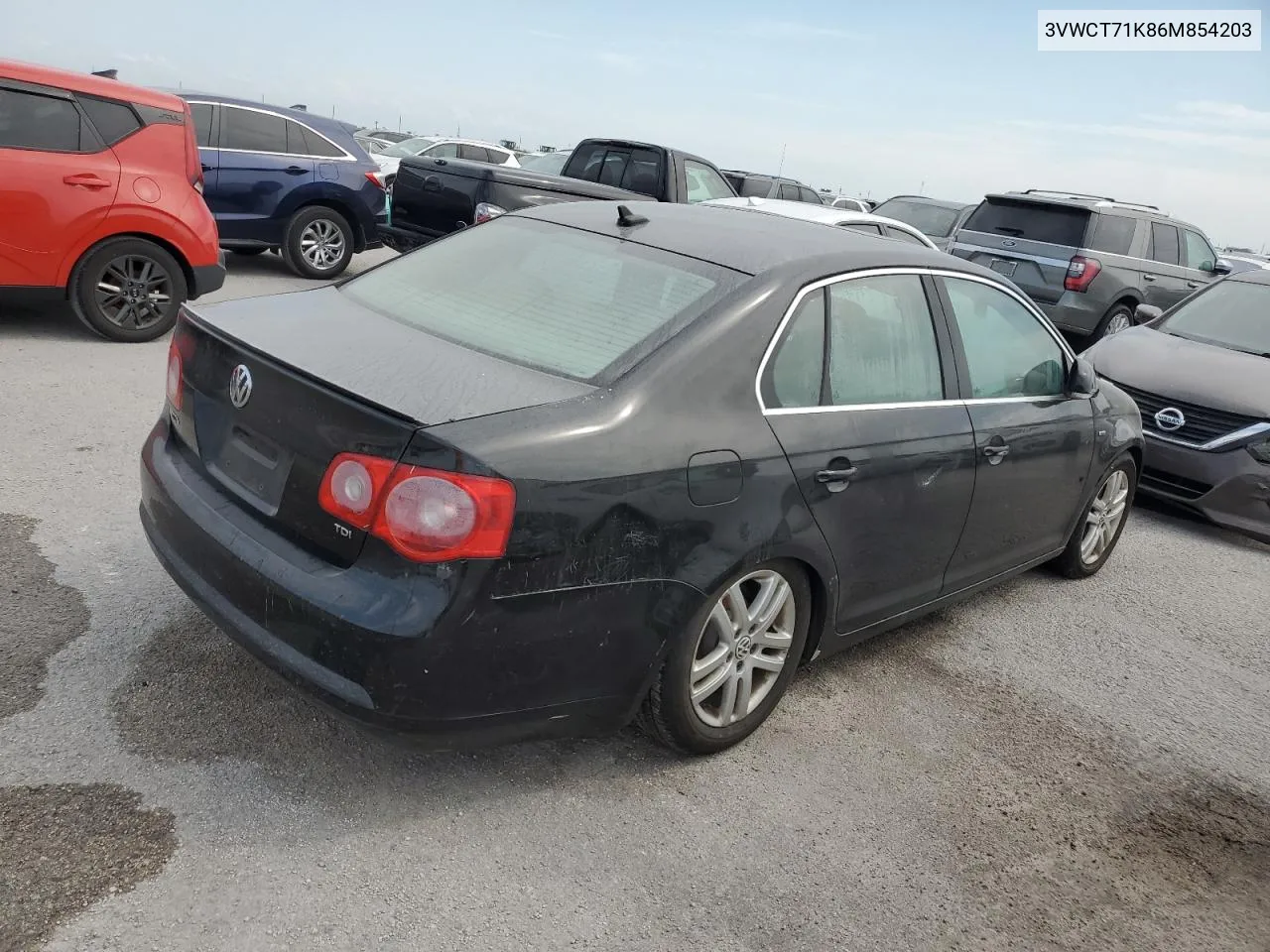 2006 Volkswagen Jetta Tdi VIN: 3VWCT71K86M854203 Lot: 76202294