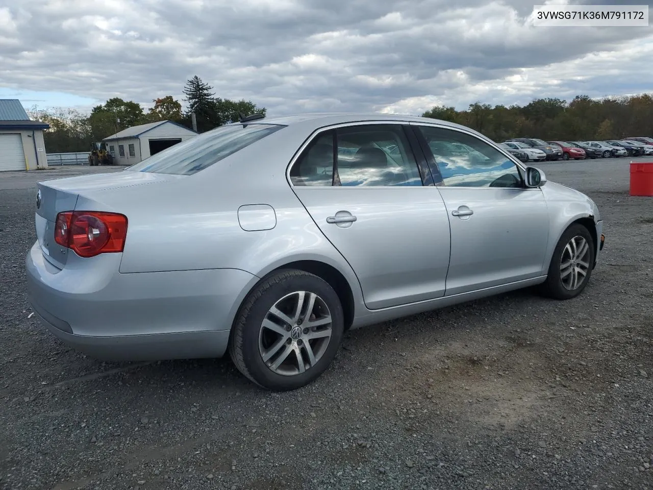 2006 Volkswagen Jetta 2.5 Option Package 1 VIN: 3VWSG71K36M791172 Lot: 76229744