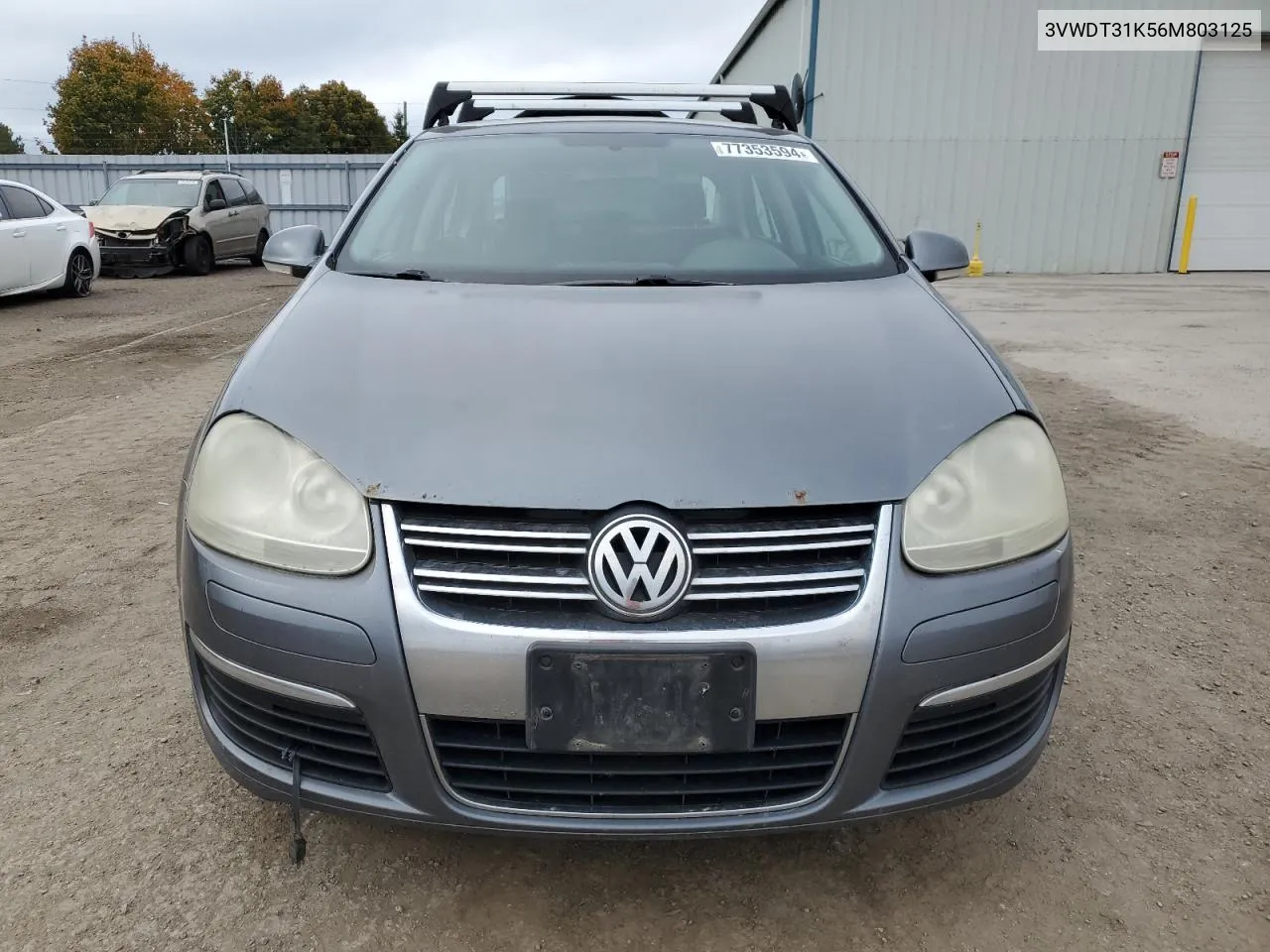 2006 Volkswagen Jetta Tdi Leather VIN: 3VWDT31K56M803125 Lot: 77353594