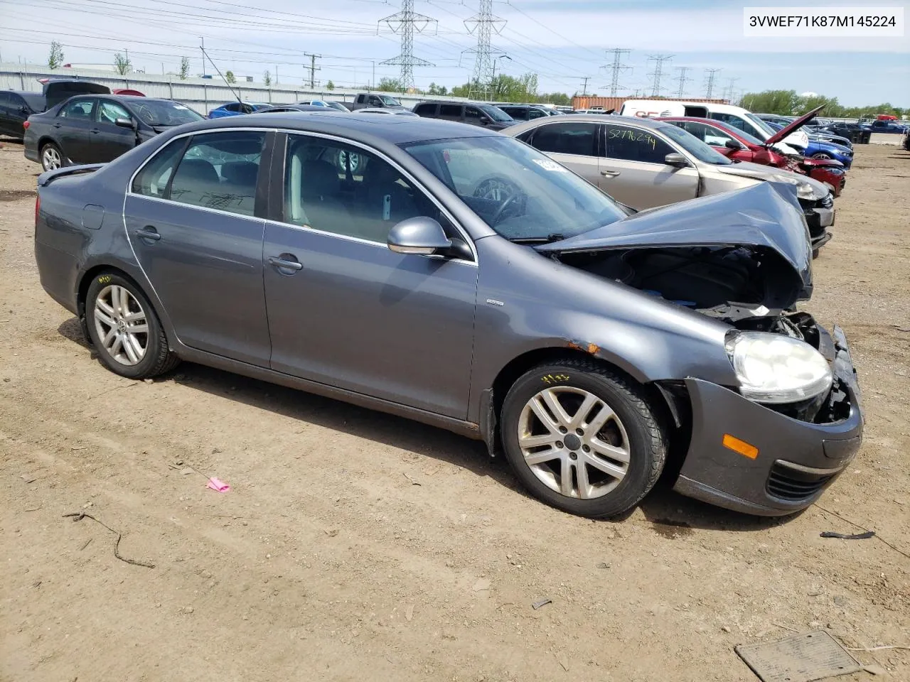 3VWEF71K87M145224 2007 Volkswagen Jetta Wolfsburg