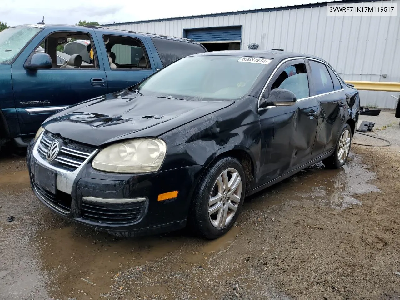 2007 Volkswagen Jetta 2.5 Option Package 1 VIN: 3VWRF71K17M119517 Lot: 59631974