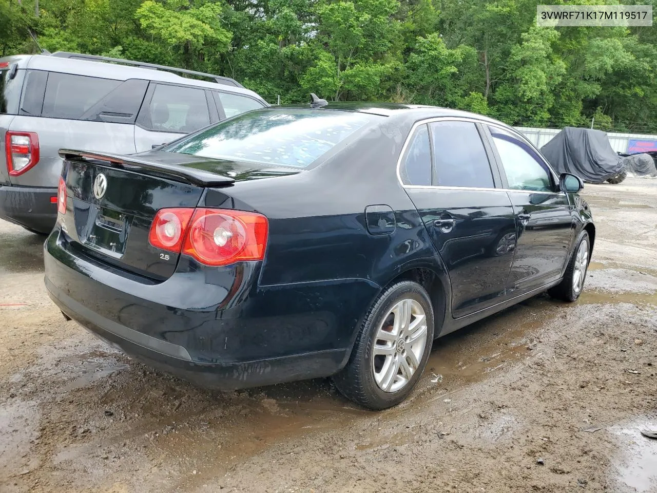 2007 Volkswagen Jetta 2.5 Option Package 1 VIN: 3VWRF71K17M119517 Lot: 59631974