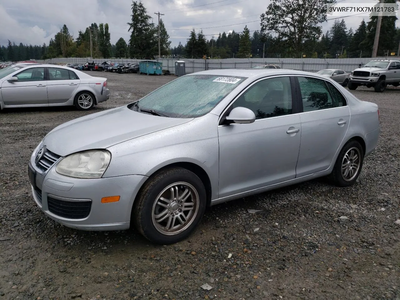 2007 Volkswagen Jetta 2.5 Option Package 1 VIN: 3VWRF71KX7M121783 Lot: 68172804